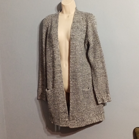 Pink clover women's gray with green blends cardigan size large - Picture 4 of 17